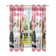 thumbnail image 7 of Yayeee Window Curtains Light Filtering 63"x42" Grommet Panel Pair Home Living Room Decor, Dog Cat Love, 7 of 7