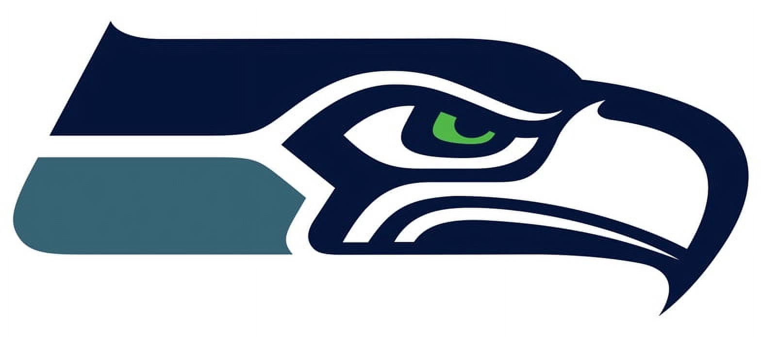 Black Round Molded Wood Toilet Seat Featuring Your Choice of a Football Team Logo Vinyl Decal on the Top the Toilet Seat Lid (Seahawks)