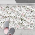 thumbnail image 6 of 1pc Floral Pattern Fabric Absorbent Non-Slip Bathroom Thickened Flannel Rug Decor,Soft,Quick Drying,Suitable For Indoor/outdoor Use,Bathrooms,Bedrooms,Kitchens,Terrace,Laundry Rooms,16"x24", 6 of 9