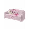 thumbnail image 2 of Valentine's Day Couch Cover Sofa Covers 3 Cushion Sectional Couch, Pink Bows Romantic Love Heart Washable Sofa Covers Slipcover Sectional Sofa Cover, Furniture Protector 71"x150", 2 of 9