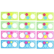 Pupil Painting Molds Wanhua Ruler Drawing Stencils Stencils.stencils for Kids Supplies Student Child Plastic 12 Pcs