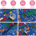 thumbnail image 6 of Blue Cute Christmas Fleece Throw Blanket for Adults and Women, Holiday Blanket for Couch and Sofa with Matching Printed Canvas Tote Bag, 6 of 7