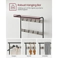 thumbnail image 6 of VASAGLE Coat Rack Hall Tree with Shoe Bench for Entryway Entryway Bench with Coat Rack Greige and Black, 6 of 9