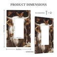 thumbnail image 3 of Fotbe Cow With Butterflies Print Duplex Receptacle Wall Plate, 1-Gang 5.0" x3.0" Wall Outlet Covers, Dual Outlet Faceplates Covers, Color-matched Screws Included-Style U, 3 of 6