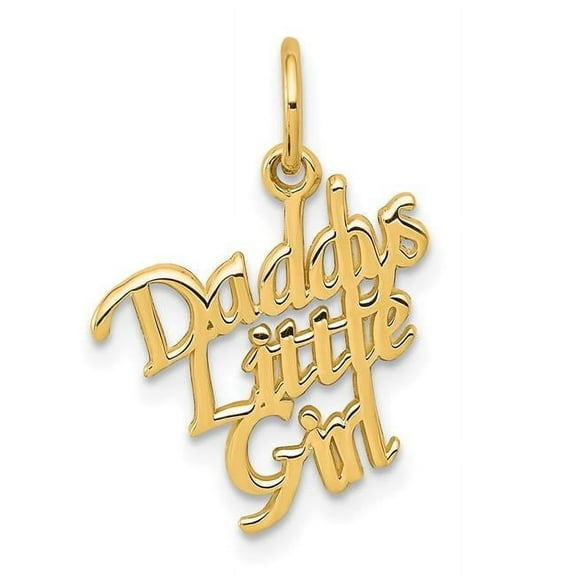 Finest Gold 10K Yellow Gold Daddys Little Girl Charm
