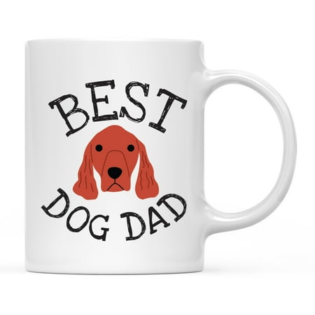 

Koyal Wholesale Best Dog Dad Ceramic Coffee Mug Irish Setter