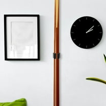 LEORX 5Pcs Black Plastic Cue Stick Holder Clips Stable Wall Mount Rack for Pool Table Storage