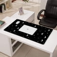 thumbnail image 3 of Long Mouse Pads for Desk,Black White Cat Moon Star Pattern Desk Mats on Top Of Desks, Desk Mouse Pad Extra Large with 3mm Non-Slip Base and Stitched Edge for Gaming,Office,Work,Home 31.5"x15.7", 3 of 6