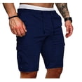 thumbnail image 1 of Txlixc Pantalones cortos de gimnasia para hombre, pantalones cortos de color puro para estiramiento diario Txlixc Moda, 1 of 8