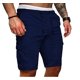 thumbnail image 1 of Txlixc Pantalones cortos de gimnasia para hombre, pantalones cortos de color puro para estiramiento diario Txlixc Moda, 1 of 8
