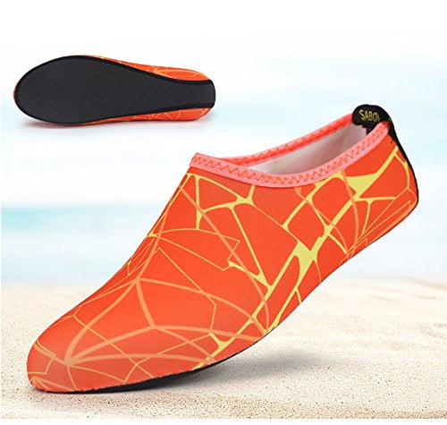 K&T Womens Mens Kids Athletic Water Shoes for Water Sports Swim Surf Yoga Hiking Beach Pool Sneakers Sandals Scuba Smphibious Snorkeling 