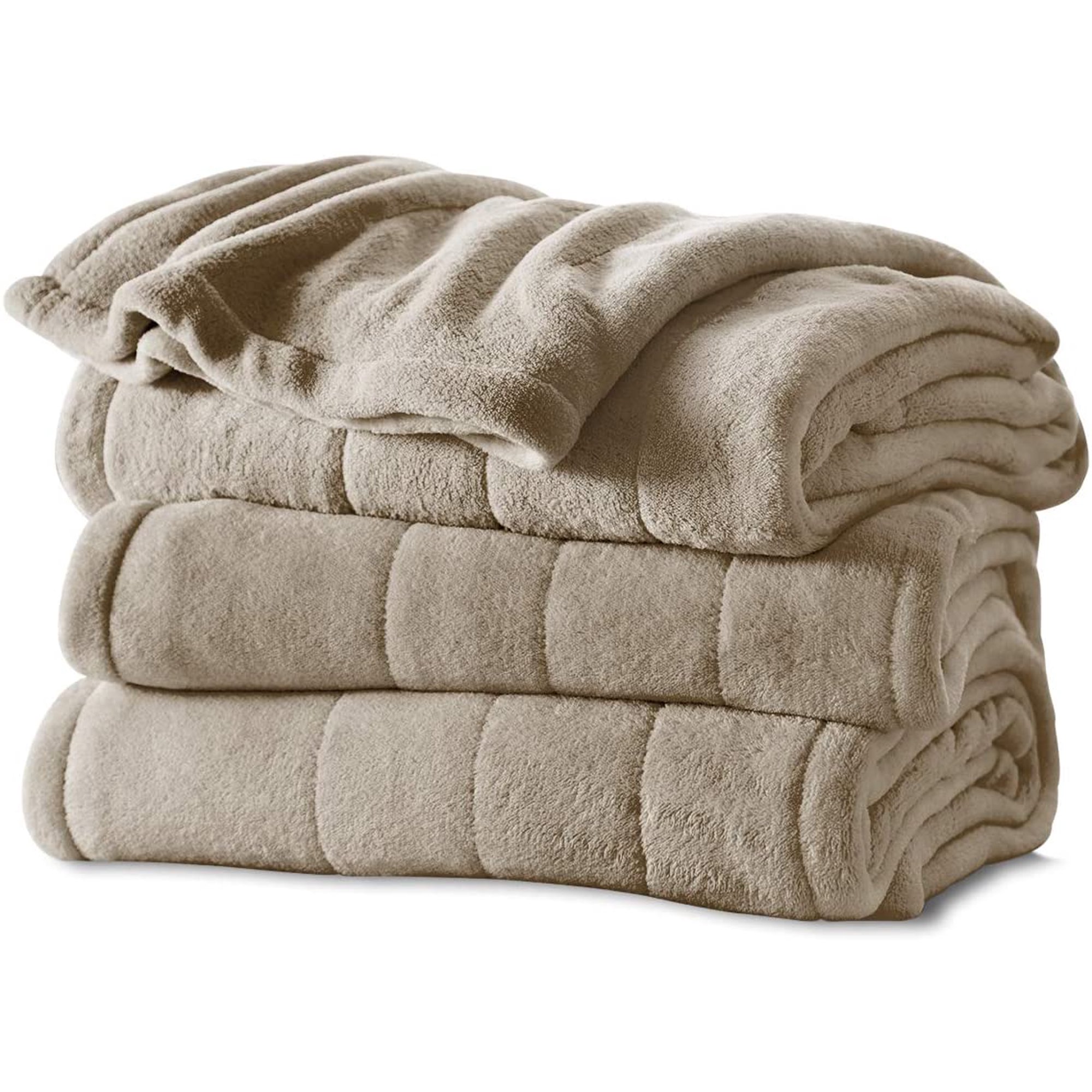 Microplush Heated Blanket with ComfortTech Controller, Queen, Mushroom |  Walmart Canada