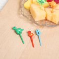 thumbnail image 3 of Nkmbld Fruit Fork Plastic Lunch Box Decoration Pick Cake Snack Fruit Pick Platter Fruit Fork Set Lunch Box Decoration, 3 of 9