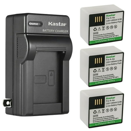 Kastar 3-Pack Battery and AC Wall Charger Replacement for Arlo A-4 A-4a A4A VMC4040 308-10069-01 Battery Arlo Ultra Arlo Ultra Plus Arlo Ultra 2 Arlo Ultra 4K UHD Arlo Pro 3 Arlo Pro 4 Camera