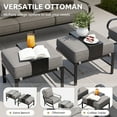 thumbnail image 5 of Poteban Aluminum Patio Furniture,Outdoor Metal Sectional Sofa with Table and Waterproof Covers,White Modern Patio Furniture Set for Garden Backyard, 5 of 8