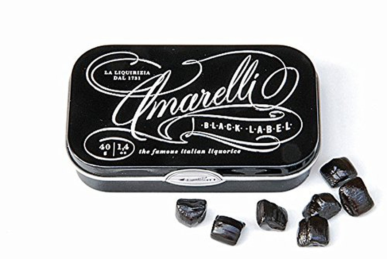 Amarelli Pure Liquorice Extract Black Label 40g Pack of 2