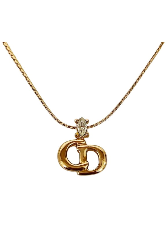 Pre-Owned Christian Dior necklace, accessory. Total weight 5.0g, 37cm.
