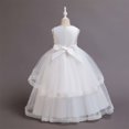 thumbnail image 4 of Cethrio Flower Girls Dress Nets White Princess Dress Size 9-10 Years, 4 of 7