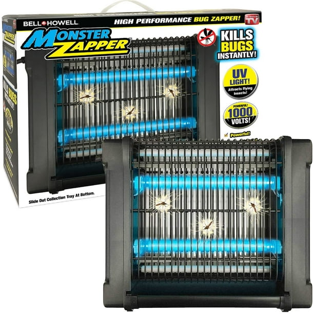 Bell + Howell Monster Zapper, Attracts and Kills Houseflies, Mosquitoes