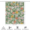 thumbnail image 2 of Floral Colorful Flower Shower Curtain Fabric Bathroom Decor with Hooks, 2 of 6