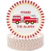 80-Pack Fire Truck Party Supplies, Paper Plates (9 in)