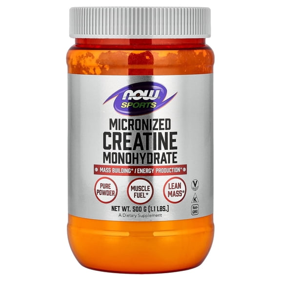 NOW Sports Nutrition, Micronized Creatine Monohydrate Powder 500 g, 300 g (10.6 oz)