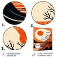 thumbnail image 3 of DESIGN ART Designart "Orange Sun Sitting Mountain Top VIII" Landscape Modern Metal Wall Art 16 in. wide x 32 in. high, 3 of 5