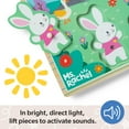 thumbnail image 6 of Ms. Rachel™ Melissa & Doug® Wooden Song Peg Puzzle, 6-Piece with Full Songs, Toddler Toys for Boys and Girls Ages 2-5+ Years - FSC Certified, 6 of 12