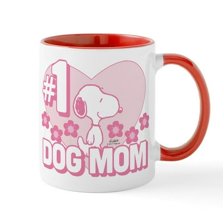 

CafePress - #1 Dog Mom - 11 oz Ceramic Mug - Novelty Coffee Tea Cup