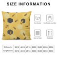 thumbnail image 5 of YINGXI Outdoor Pillow Covers, Bee Kind Decorative Summer Throw Pillow Covers Linen Yellow Farmhouse Cushion Pillow Covers for Sofa Couch Outdoor Decor 20x20in, 5 of 5