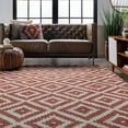 thumbnail image 5 of nuLOOM Kellee Contemporary Wool Area Rug, 9' x 12', Rust, 5 of 8