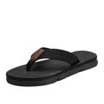thumbnail image 6 of Wensltd Men's Flip Flops Sandals Thick Sole Spring Summer Beach Outdoor Daily Walking Casual Vacation Sandals Black, 6 of 9