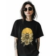 thumbnail image 2 of Bumble Bee Daisy Womens Tshirt Graphic Tees Cotton Crew Neck T-Shirts, Casual Short Sleeve Shirts for Women Teen Girl Vintage Flower, 2 of 3