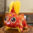 Mairbeon Rabbit Zodiac Mascot Chinese Knot Embroidery Pattern Cute