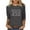 Gray, variant on successthop Womens Christian Shirt Casual 3/4 Sleeve Clothes Oversized Crewneck Pullover Tops Letter Stylish Tee Shirts