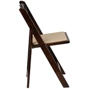 Flash Furniture Hercules Series Adult Size Beechwood Folding Event Chairs, Set of 4, Fruitwood