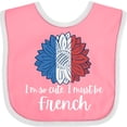 thumbnail image 3 of Inktastic I'm So Cute, I Must Be French Sunflower France Flag Boys or Girls Baby Bib, 3 of 4