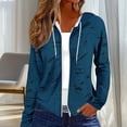 thumbnail image 2 of Sexlip Lightweight Full Zip-Up Hoodies for Women Plus Size Long Sleeve Sweatshirts with Hood Comfy Fall Jackets Blue L, 2 of 6