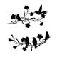 thumbnail image 3 of Escultura de pared de metal con forma de pájaro, decoración abstracta moderna para colgar en la pared del jardín 2 piezas, 3 of 9