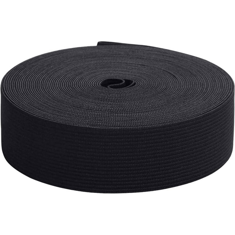 Elastic Band Material for Sewing 2 Inch Wide Sewing Elastic Cord Pants  Elastic Spool Heavy Stretch for Waistband 10 Yards (5 Yards White,5 Yards  Black) : : Home
