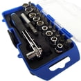 thumbnail image 4 of MasteelfCA 23Pcs Ratchet Manual Wrench Socket Screwdriver Socket Combination Set, 4 of 7
