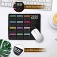 thumbnail image 5 of 2026 Mouse Pad Calendar,2026 Calendar Mouse Pad Computer Mouse Pad With Stitched Edge,2026 Calendar Mouse Pads For Desk Non-Slip Rubber Base Mouse Pads With Holidays,Gaming Office Mousepad (2Pc), 5 of 8
