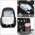 thumbnail image 4 of Dog Silhouette Black Pattern 17" Waterproof Oxford School Backpacks for Teens, S-Shape Padded Straps, for School, Travel, Hiking, Camping, 4 of 5