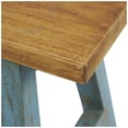 thumbnail image 4 of DecMode Wood Stool with Brown Wood Top, Blue, 4 of 10