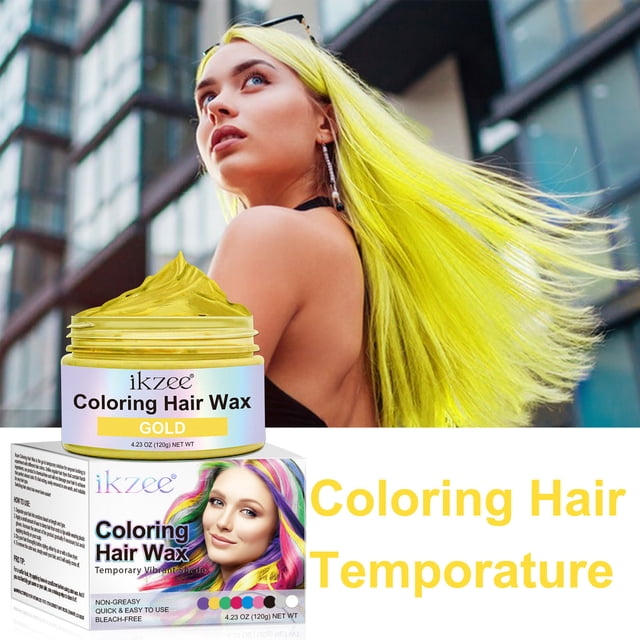 Heliisoer Hair Coloring Wax, Color Wax Pomades Natural Hair Coloring Wax Cosplay