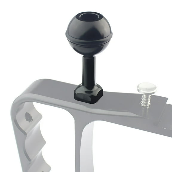 PULUZ 1/4 inch Screw Aluminum Ball Adapter Mount for GoPro, Insta360, DJI and Other Action 2.5cm