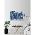 thumbnail image 5 of "Blurry Blue Flowers II" Painting Print on Wrapped Canvas, 5 of 7