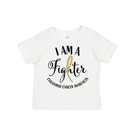 

Inktastic I Am a Fighter- Childhood Cancer Awareness Gift Toddler Boy or Toddler Girl T-Shirt