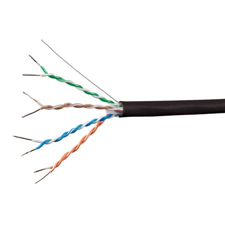 Monoprice Cat6A Ethernet Bulk Cable - 1000 feet - Black | Solid  550Mhz  UTP  CMP  Plenum  Pure Bare Copper Wire  10G  23AWG - Entegrade Series price history on PriceWatchPro