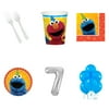 Sesame Street 7th Birthday Party Supplies Pack For 16